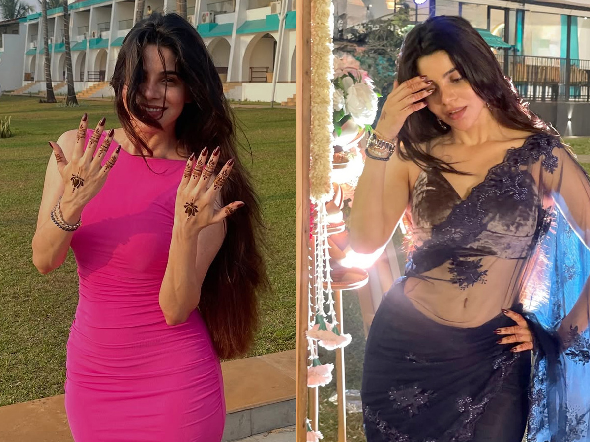 Actress Divyabharathi Attended Best Friend Wedding Photos1