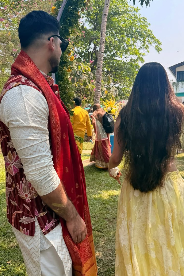 Actress Divyabharathi Attended Best Friend Wedding Photos9