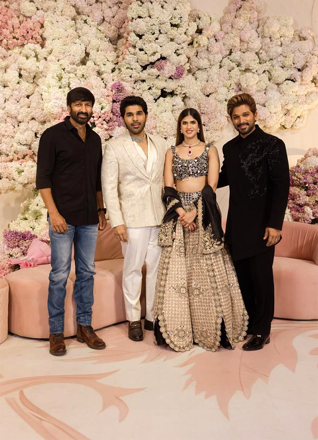 Allu Sirish And Nayanika Reddy Pre Wedding Reception HD Photos14