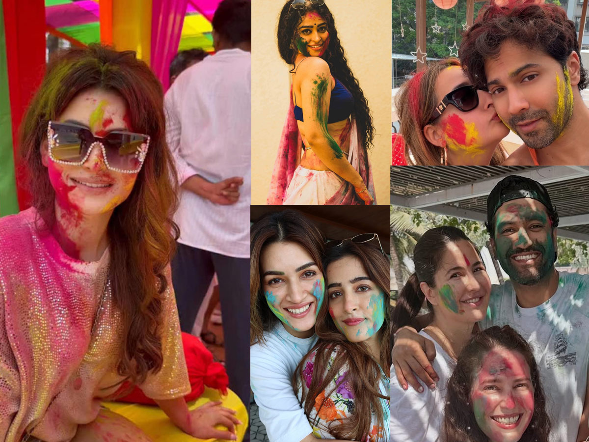 Celebreties share colourful Holi celebration Photos1