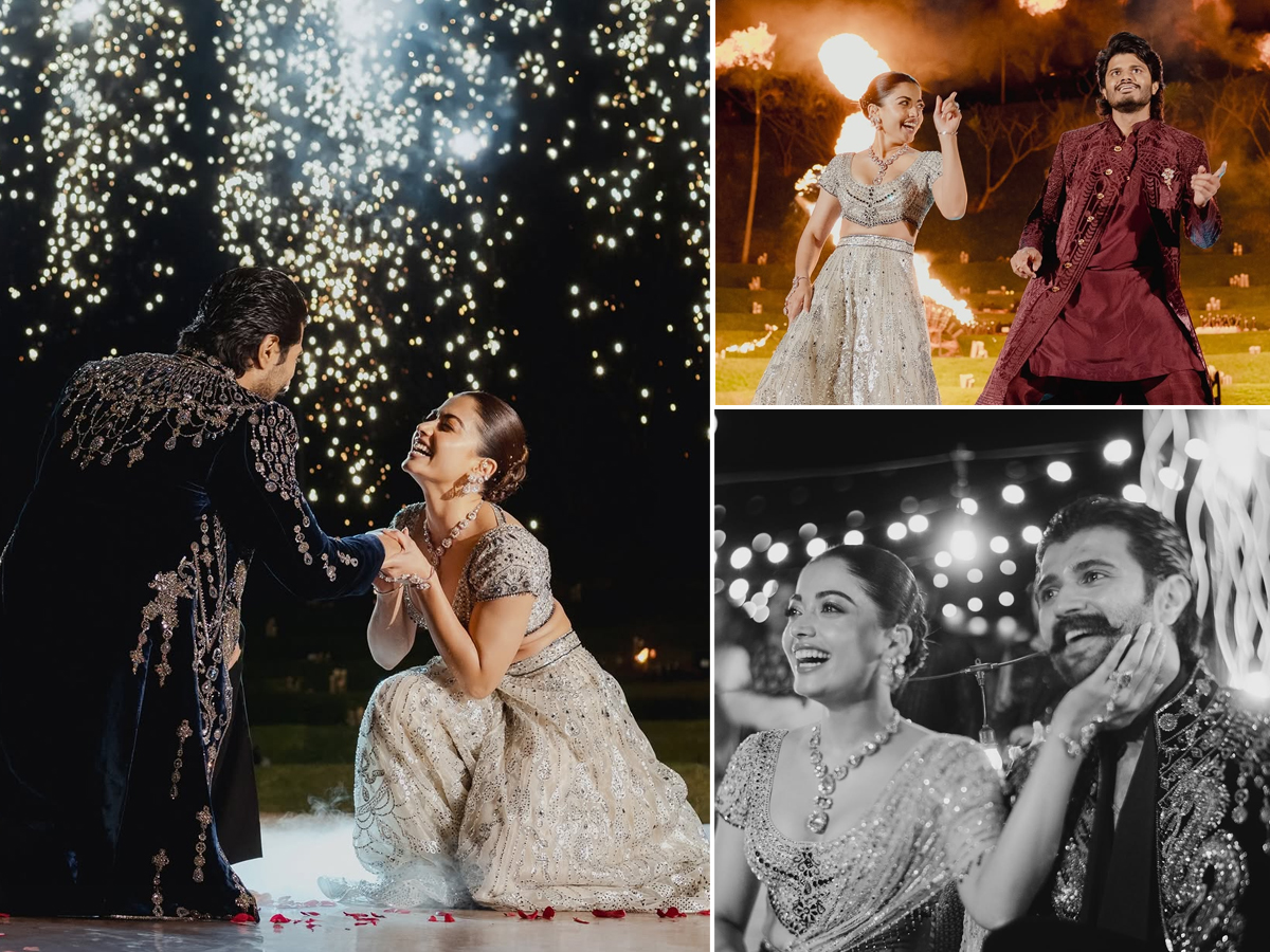 Vijay Deverakonda And Rashmika Mandanna Wedding Sangeet At Udaipur Photos Trending1