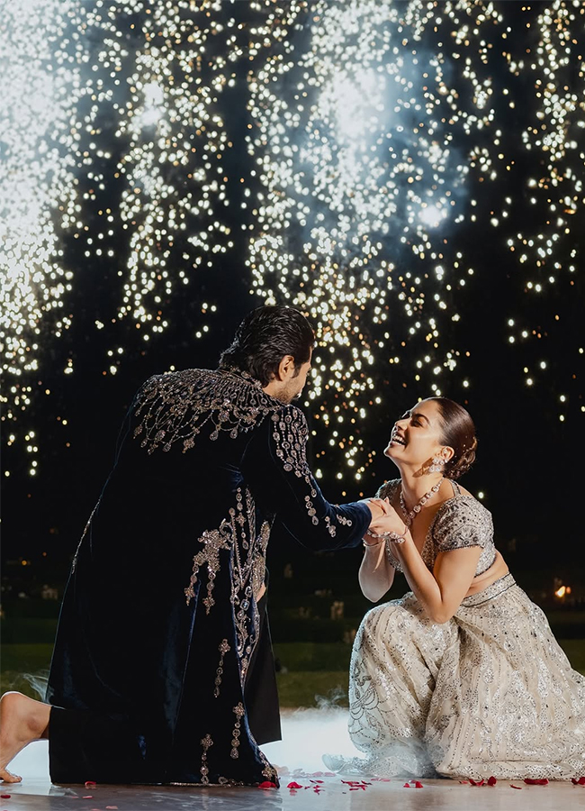 Vijay Deverakonda And Rashmika Mandanna Wedding Sangeet At Udaipur Photos Trending29