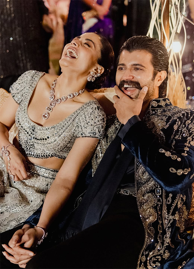 Vijay Deverakonda And Rashmika Mandanna Wedding Sangeet At Udaipur Photos Trending7