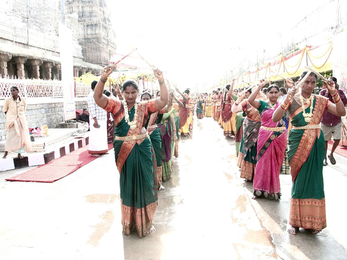 Vontimitta : Lord Kodandarama adorned as Mohini gracefully 3