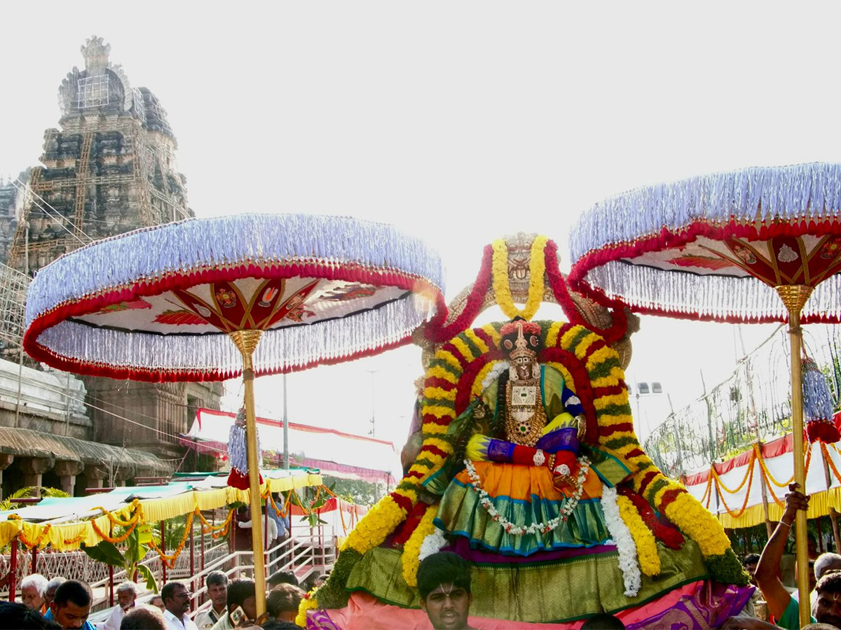 Vontimitta : Lord Kodandarama adorned as Mohini gracefully 5