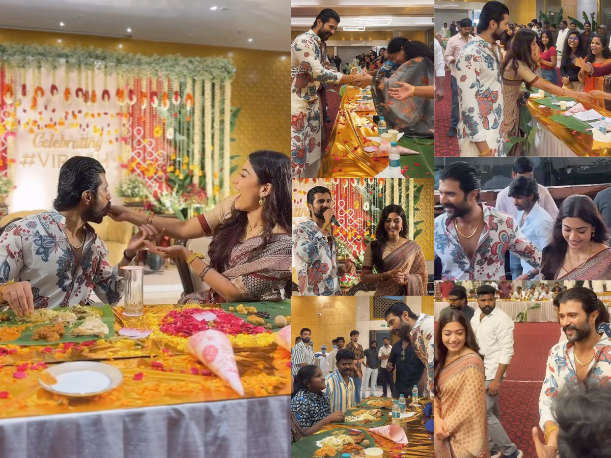 Actors Rashmika Mandanna And Vijay Deverakonda met Their fans Photos1