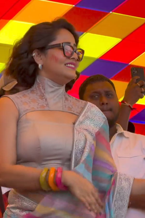 Anasuya Bharadwaj At Holi Celebrations Photos7