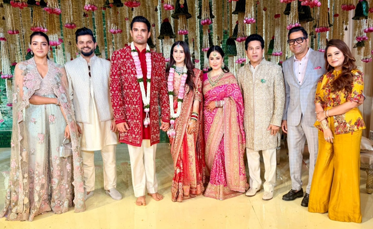 Celebrities At Arjun Tendulkar Saaniya Chandhok Wedding Photos2