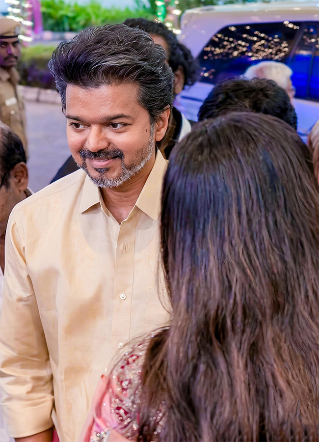 Actor and TVK chief Vijay attends wedding reception with Trisha8