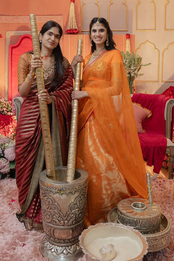 Nayanika Reddy stuns In silk saree at Pellikuturu ceremony ahead of wedding Photos3