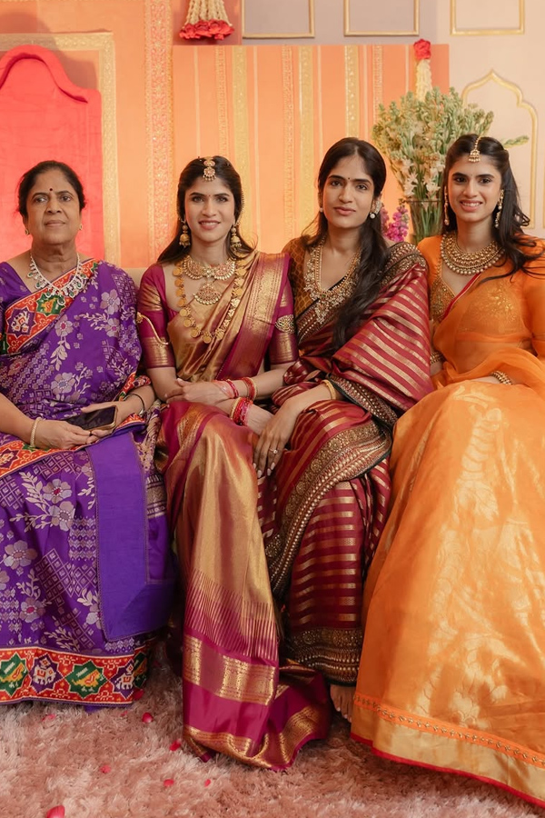 Nayanika Reddy stuns In silk saree at Pellikuturu ceremony ahead of wedding Photos4