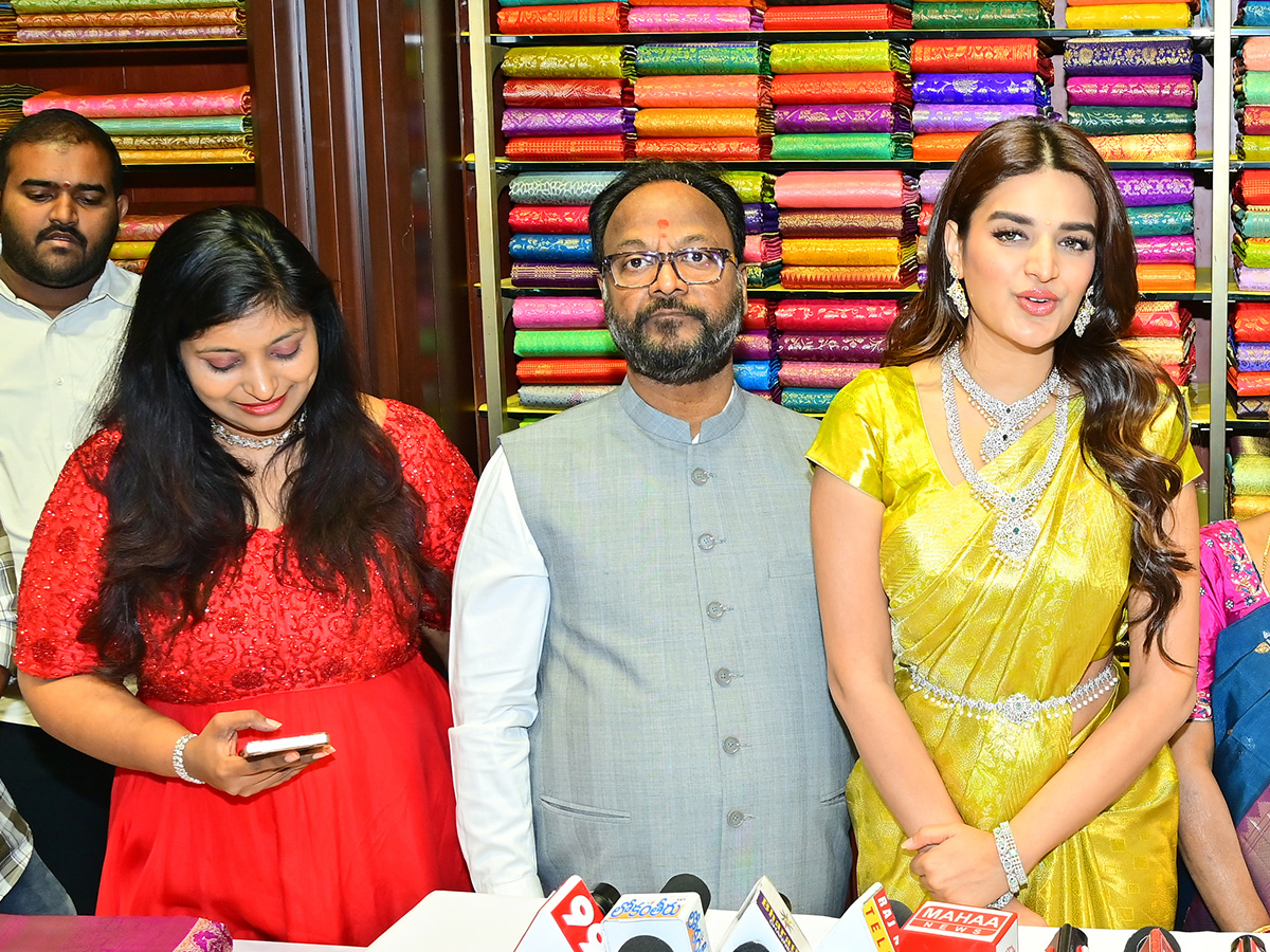 Tollywood Actress Nidhhi Agerwal At Nizamabad13