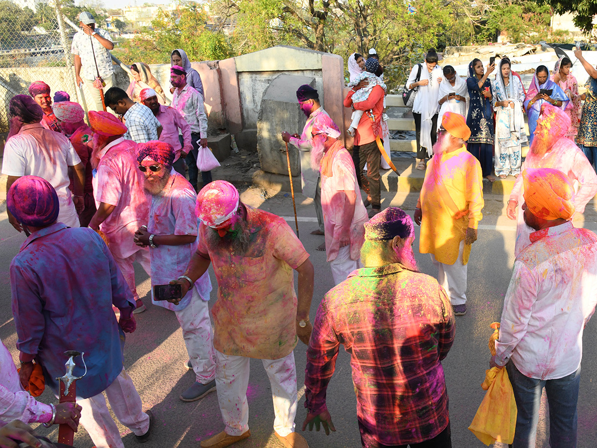 Aspart of Holi festival celebration in Hyderabad16