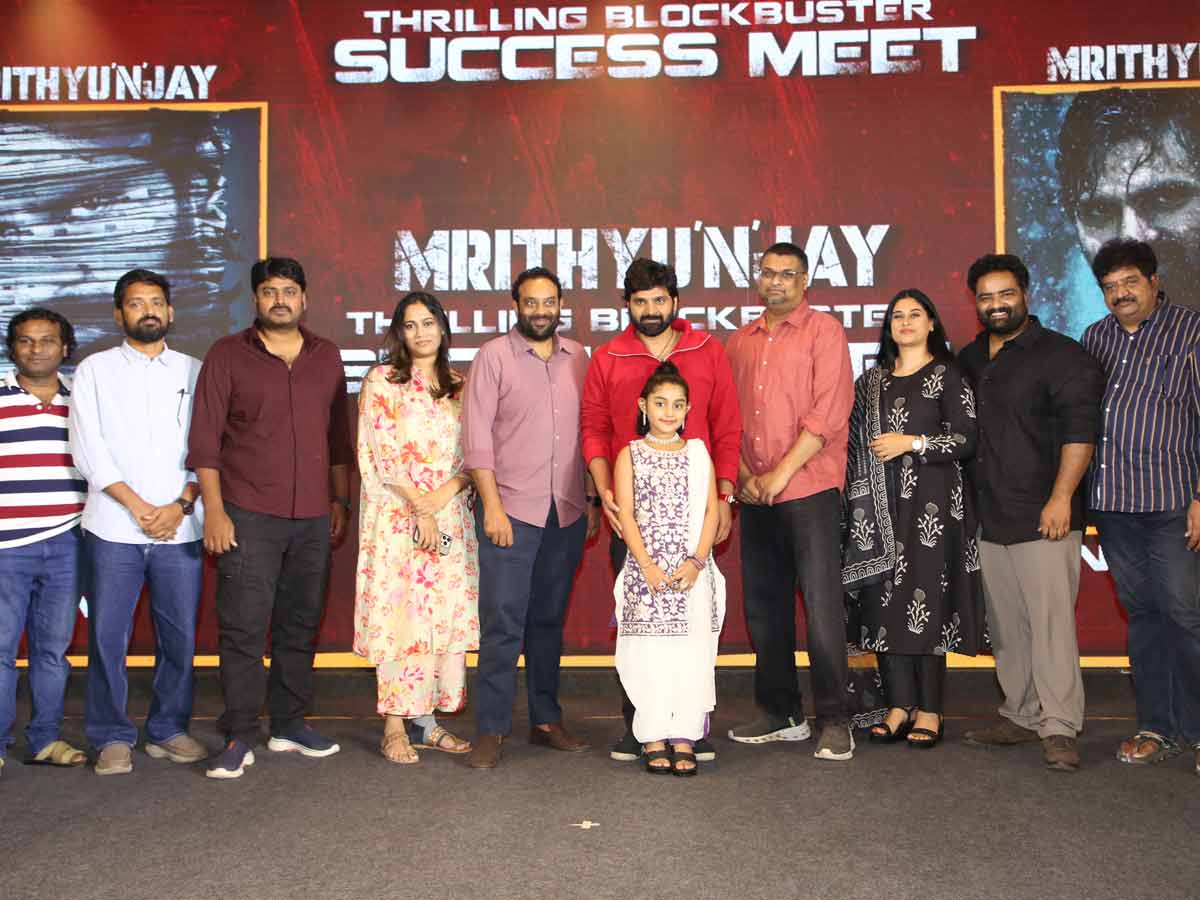 Mrithyunjay Thrilling Blockbuster Success Meet Photos1