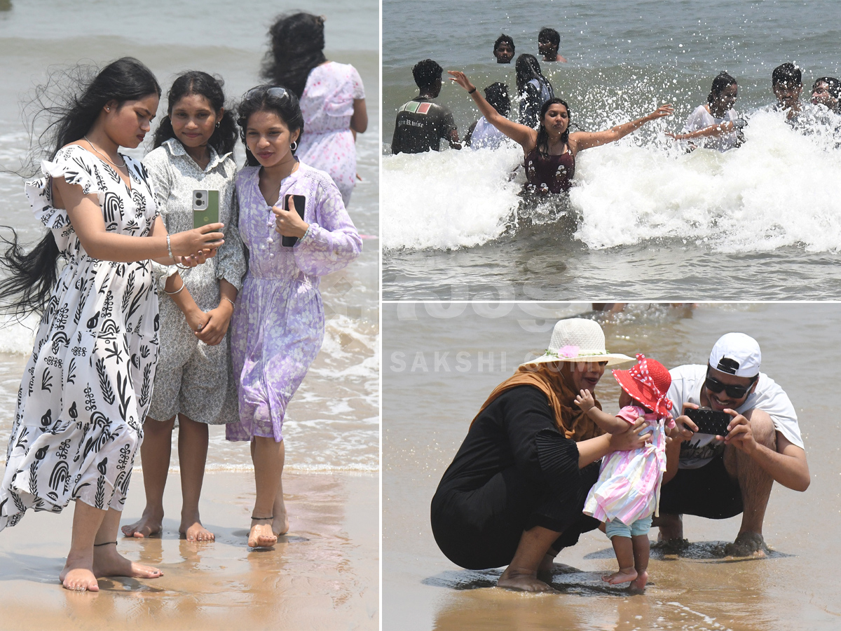 Summer Season Visakhapatnam Rushikonda Beach Photos1