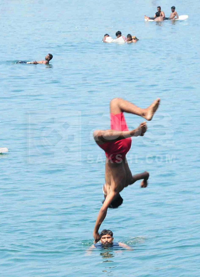 Summer Season Visakhapatnam Rushikonda Beach Photos11