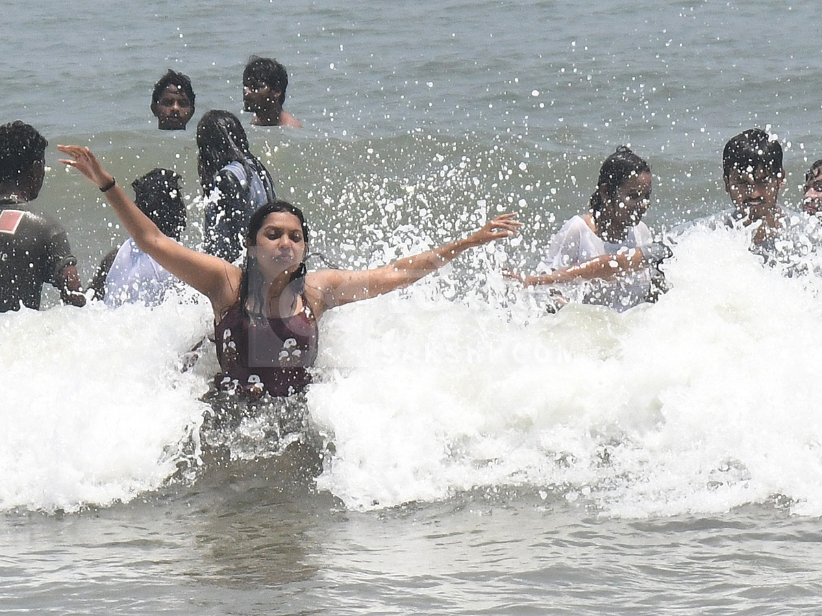 Summer Season Visakhapatnam Rushikonda Beach Photos2