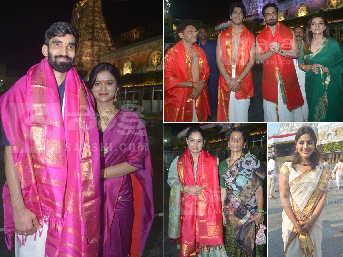 Celebrities Visited Tirumala Temple Photos1