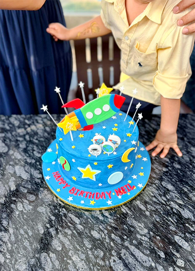 Actress Kajal Aggarwal Son Birthday Celebrations Viral photos10