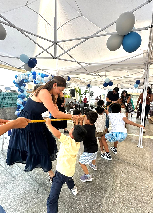 Actress Kajal Aggarwal Son Birthday Celebrations Viral photos7