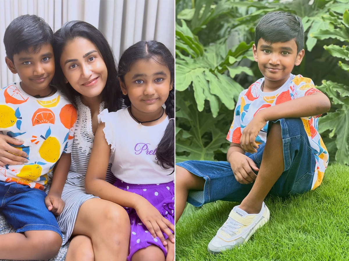  Taraka Ratna Wife Alekhya Reddy With Her Children Photos1