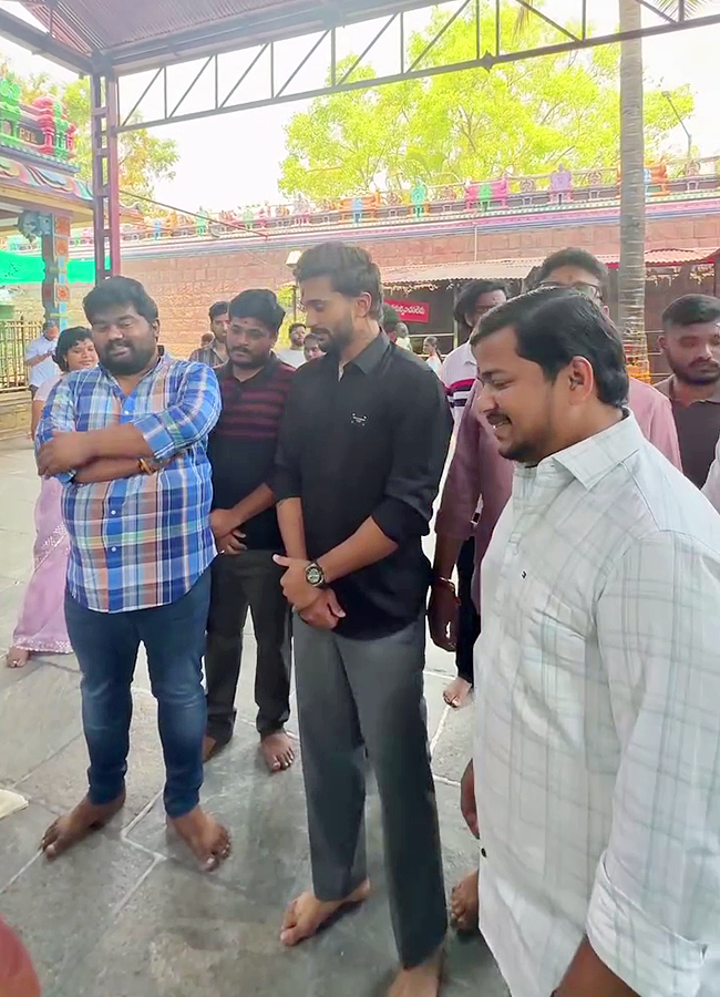 Cricketer Nitish Kumar Reddy in Peddamma Talli Temple Jubilee Hills5