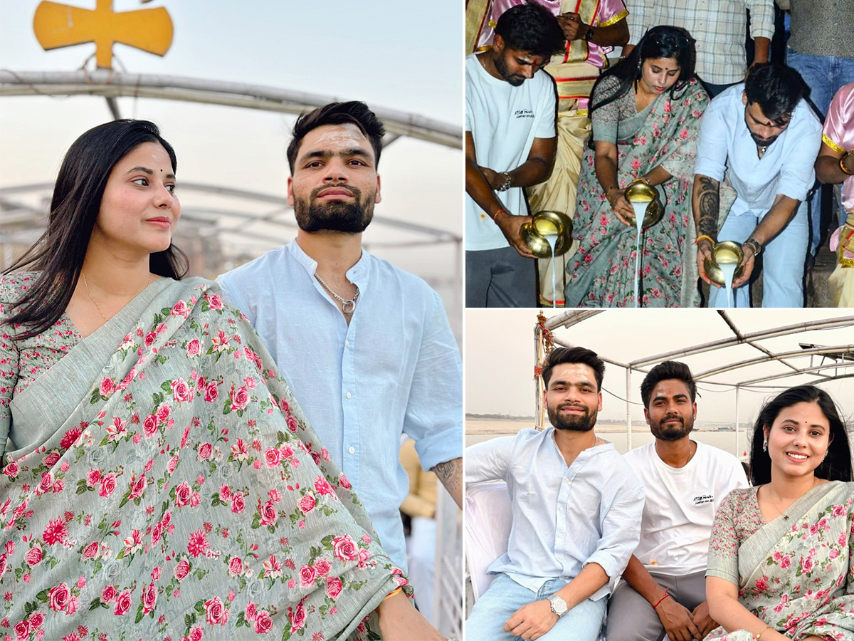 Rinku Singh And Priya Saroj Seek Blessings At Kashi Vishwanath Temple1