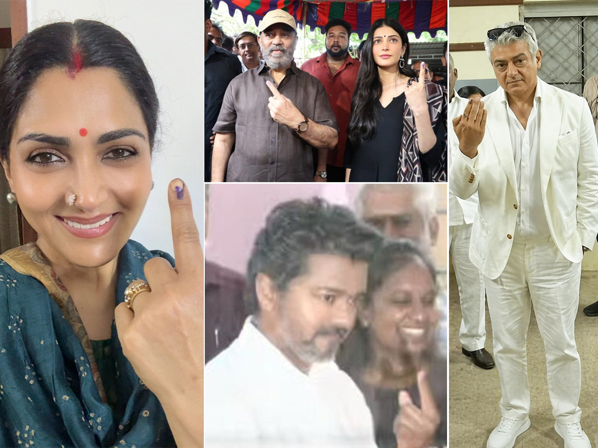 Political And Film Celebrities Casted Their Vote In Tamil Nadu Elections 20261