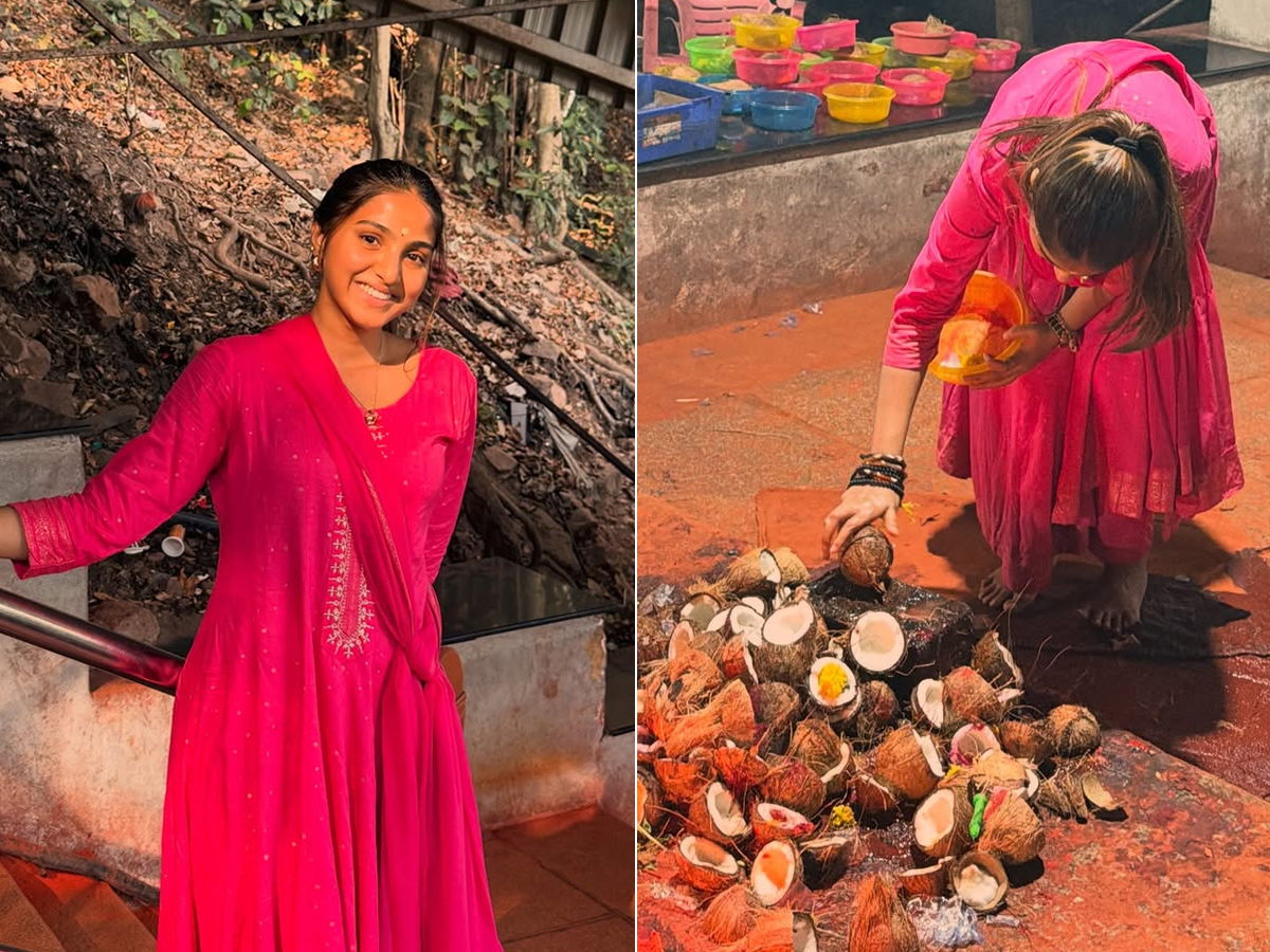 Actress Pranavi Manukonda visits Tirumala Photos1