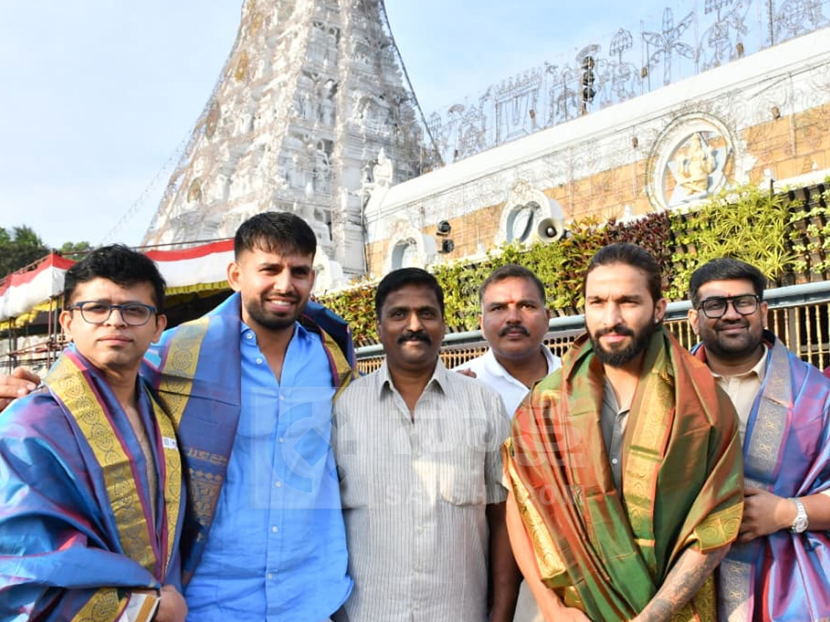RCB captain Rajat Patidar And vice-captain Jitesh Sharma visited the Tirumala Photos5