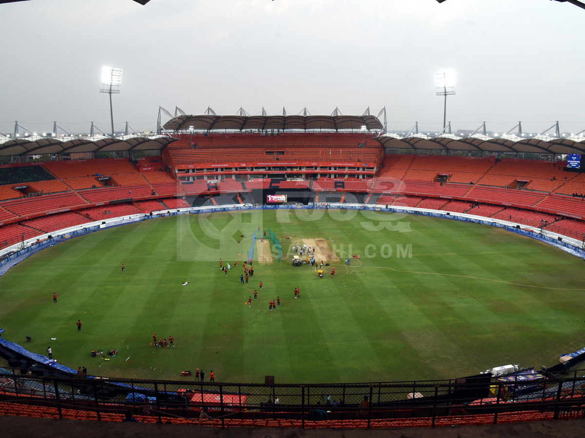 Sunrisers Hyderabad Team Practice At Uppal Stadium Photos12