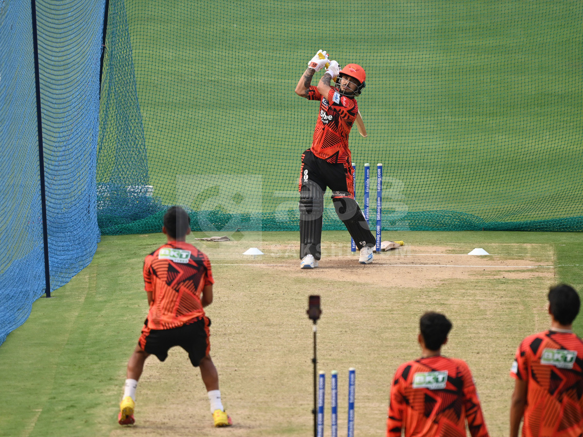 Sunrisers Hyderabad Team Practice At Uppal Stadium Photos24
