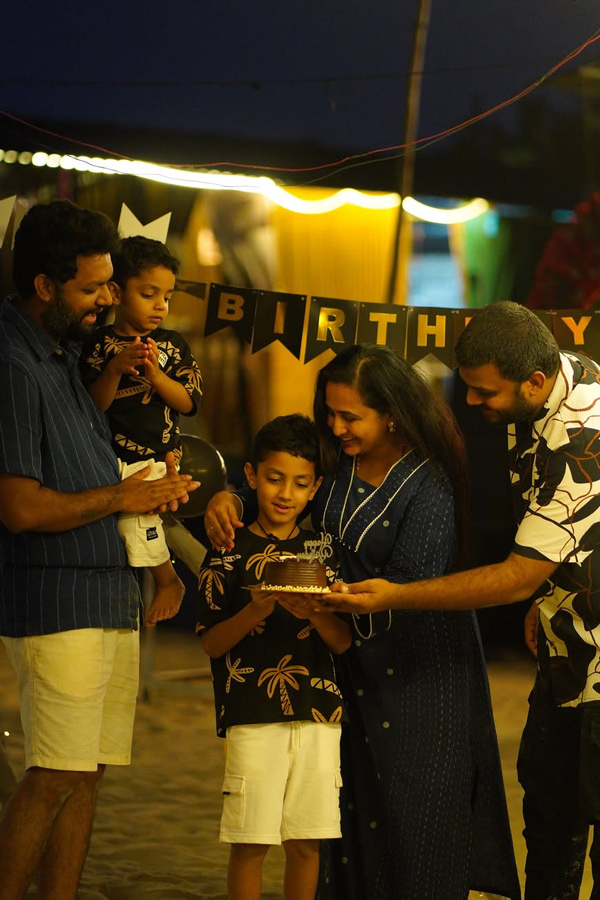 Anchor Lasya Manjunath Shares Son Birthday Celebrations Photos13