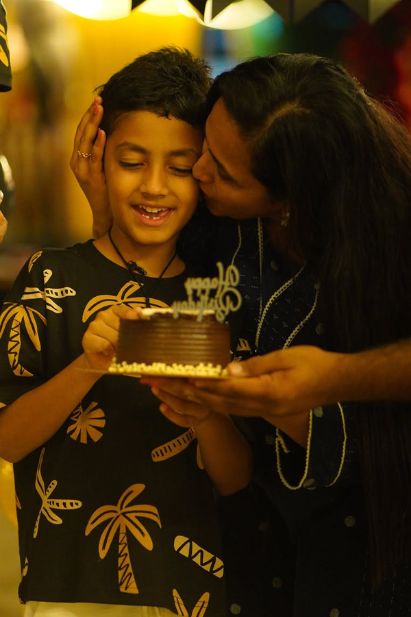 Anchor Lasya Manjunath Shares Son Birthday Celebrations Photos6