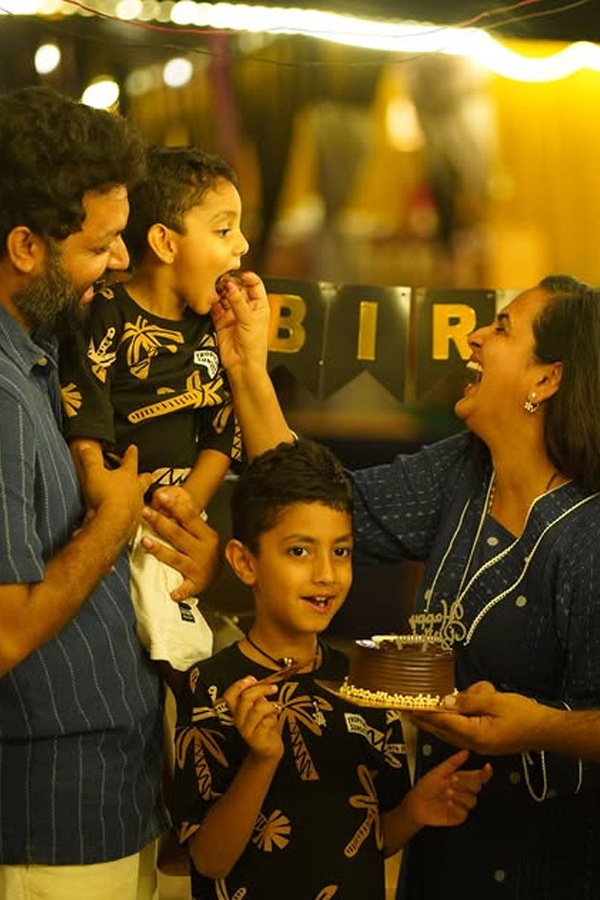 Anchor Lasya Manjunath Shares Son Birthday Celebrations Photos10