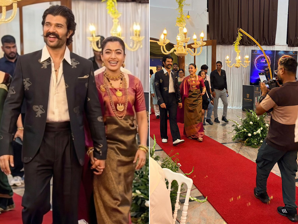 Vijay-Rashmika Kodagu Reception Photos1