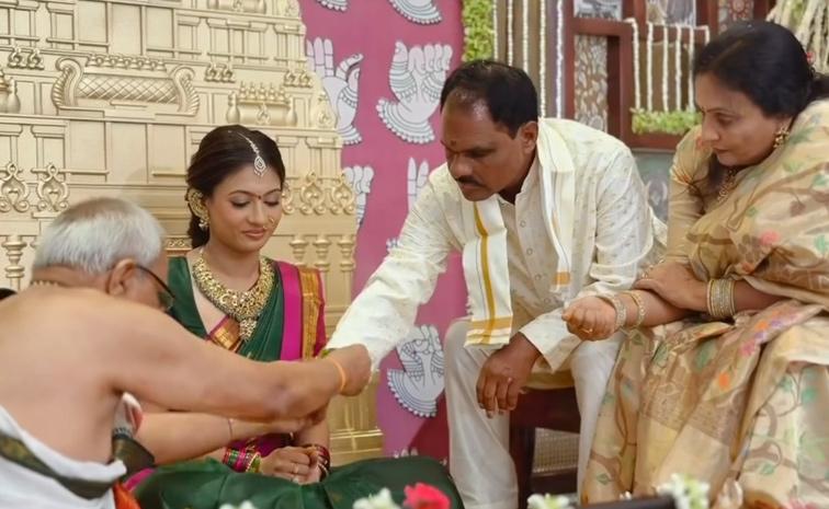 Actor Bellamkonda Sai Sreenivas And Kavya Reddy Wedding Lagna Patrika Photos10