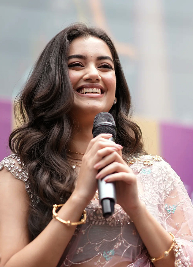 Tollywood Actress Bhagyashri Borse in Vijayawada10