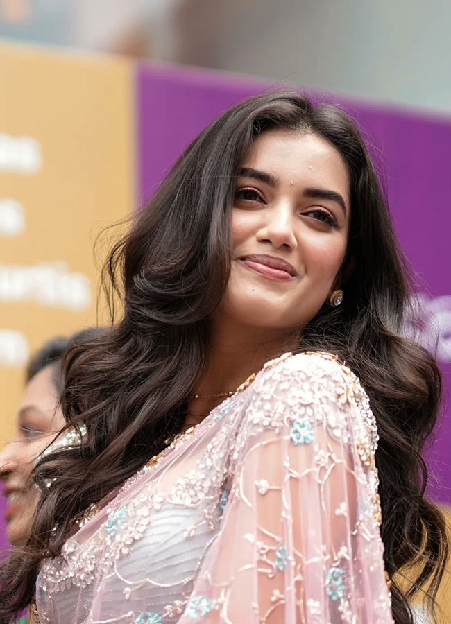 Tollywood Actress Bhagyashri Borse in Vijayawada12