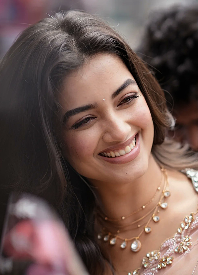 Tollywood Actress Bhagyashri Borse in Vijayawada4