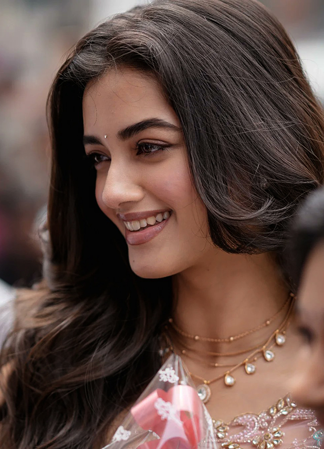 Tollywood Actress Bhagyashri Borse in Vijayawada7