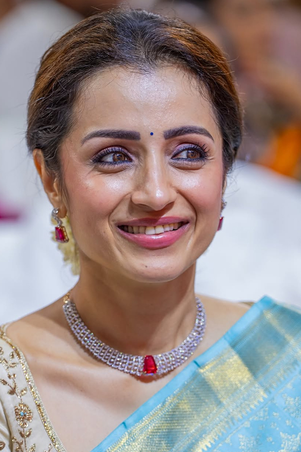 Actress Trisha Krishnan Attend TVK VIjay Oath Ceremony Photos18