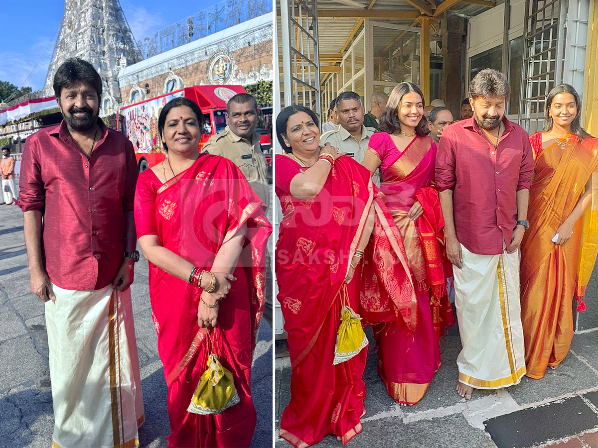 Actor Rajashekhar Family Visit in Tirumala HD Photos1