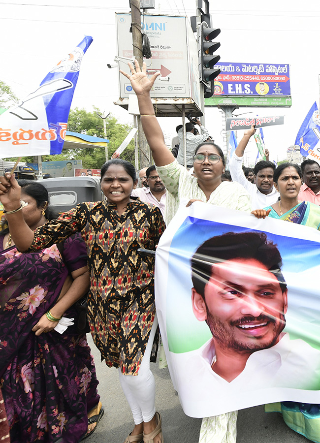 YSRCP Leaders Protest Against Three Town Police Kurnool26