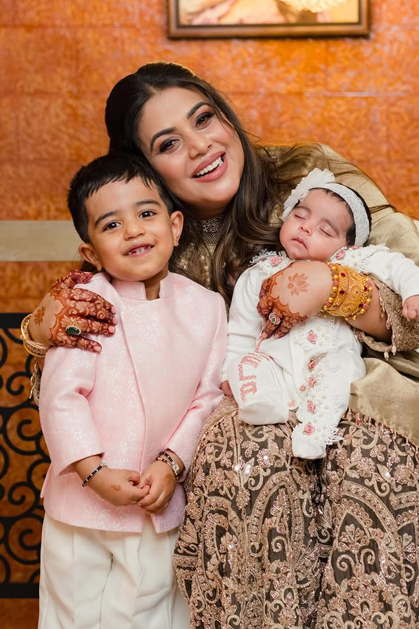 Actress Poorna Daughter Naming Ceremony Beautiful moments Photos8