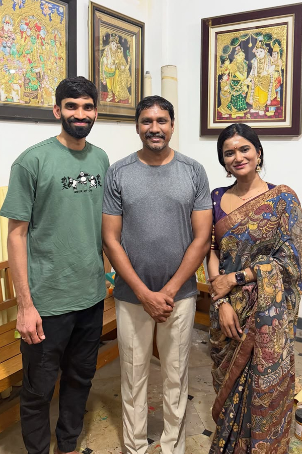 Kidambi Srikanth, Wife Shravya Varma Visited Tirumala Photos6