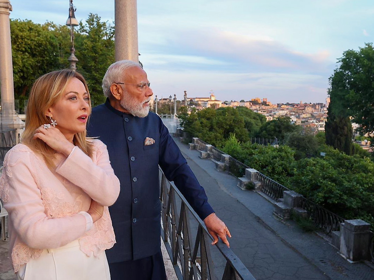 PM Modi Dinner, Drive, Colosseum Diplomacy With Meloni In Rome Photos13