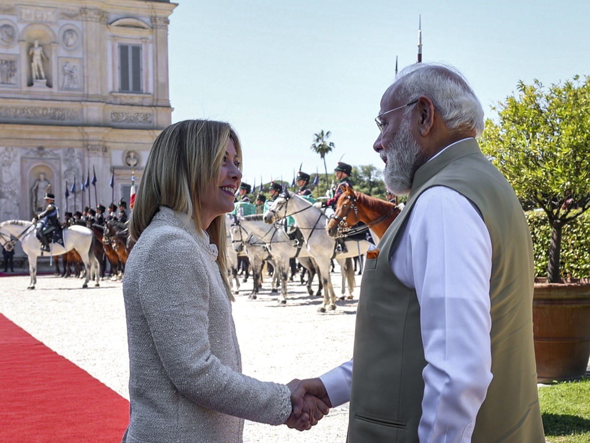 PM Modi Dinner, Drive, Colosseum Diplomacy With Meloni In Rome Photos14