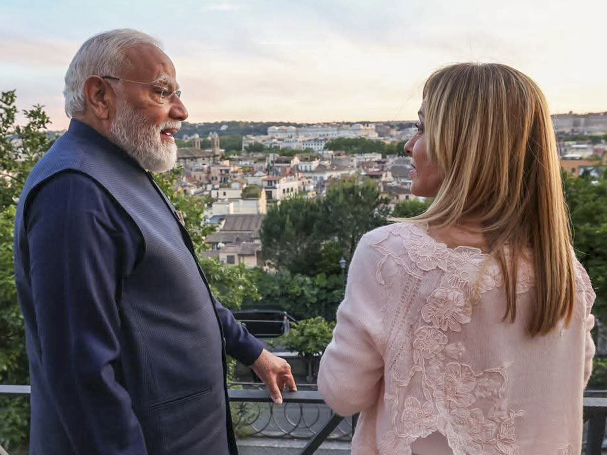 PM Modi Dinner, Drive, Colosseum Diplomacy With Meloni In Rome Photos16