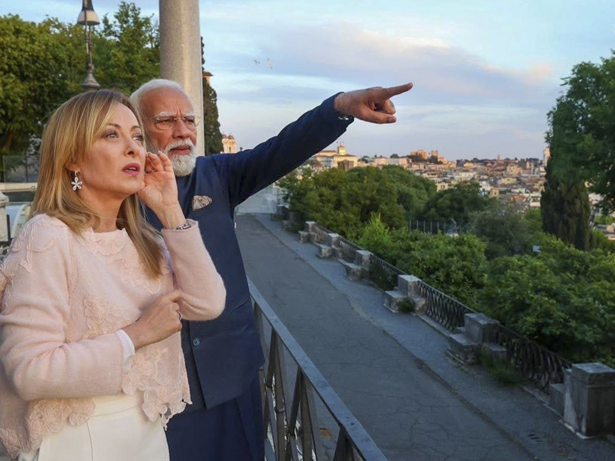 PM Modi Dinner, Drive, Colosseum Diplomacy With Meloni In Rome Photos4